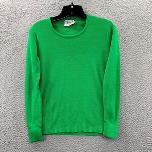 DEANS OF SCOTLAND Sweater Womens Medium Top Green*